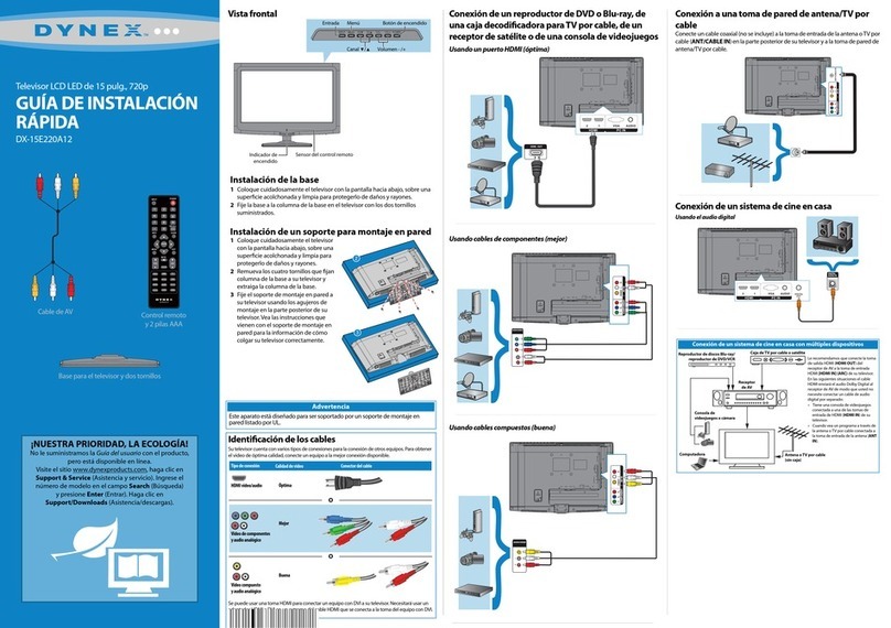 Dynex DX-15E220A12 Parts list manual