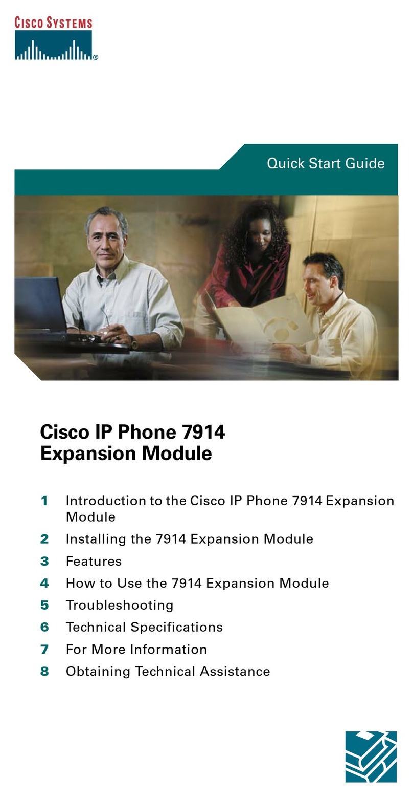 Cisco CP-7914 - 7914 - Key Expansion Module User manual Cisco CP-7914 - 7914 - Key Expansion Module User manual