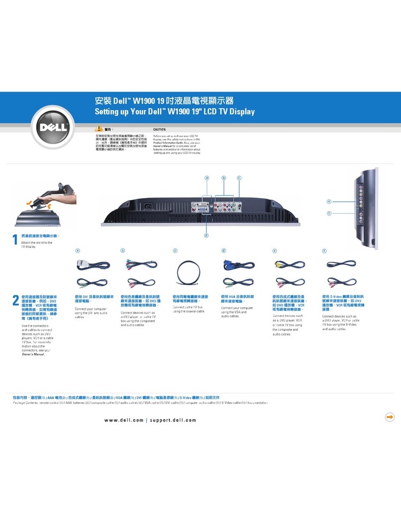 Dell W1900 User manual