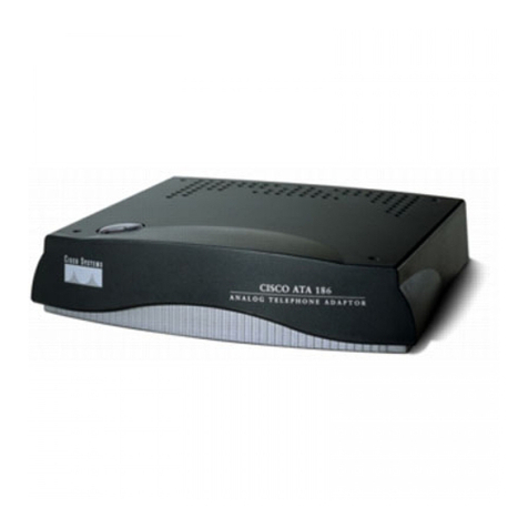 Cisco ATA186-I1 Installation and configuration guide