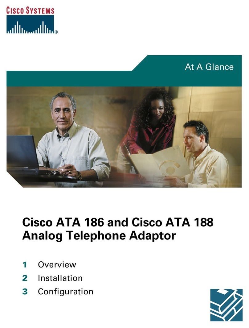 Cisco ATA188-I2 Quick guide Cisco ATA188-I2 Quick guide