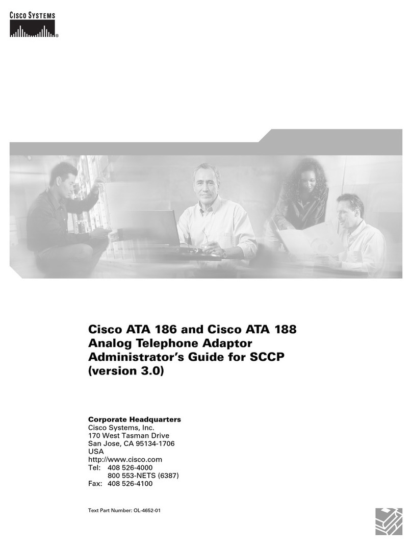 Cisco ATA186-I1 Administrator's guide