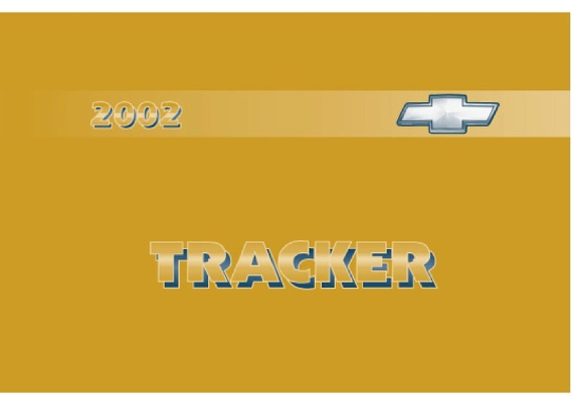 Chevrolet 2002 tracker User manual Chevrolet 2002 tracker User manual