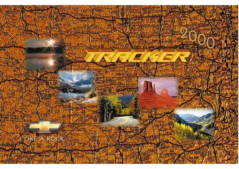 Chevrolet 2000 tracker User manual