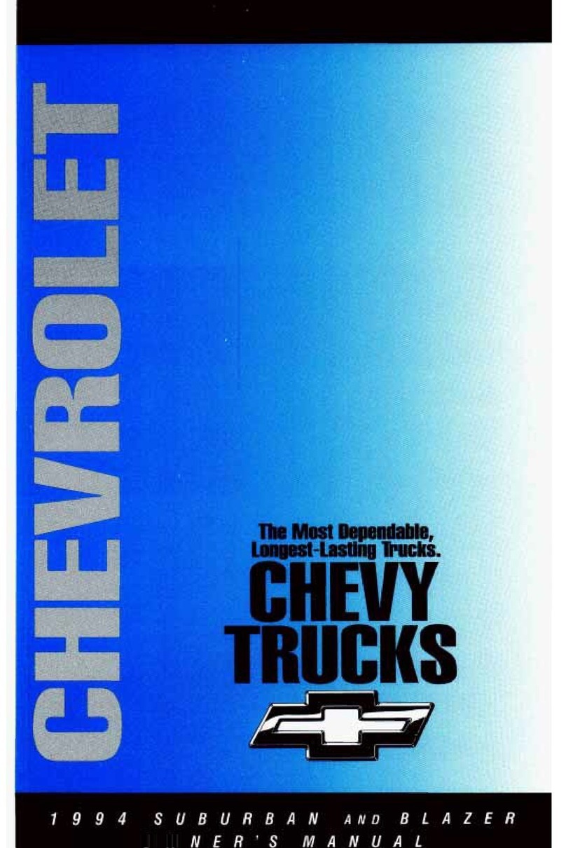 Chevrolet SUBURBAN 1994 User manual