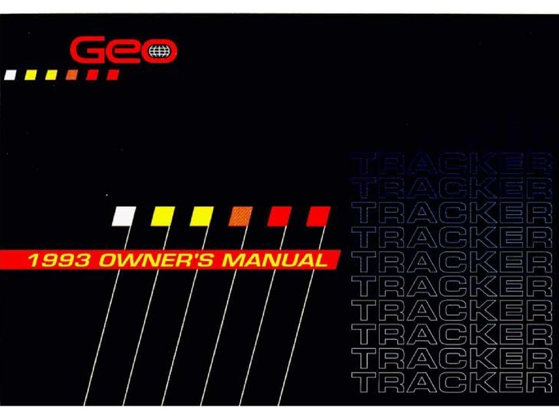 Geo 1993 Tracker User manual