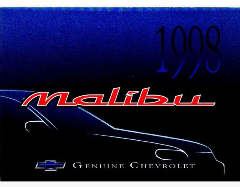 Chevrolet MALIBU 1998 User manual