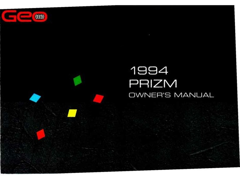 Chevrolet PRIZM 1994 owner's manual