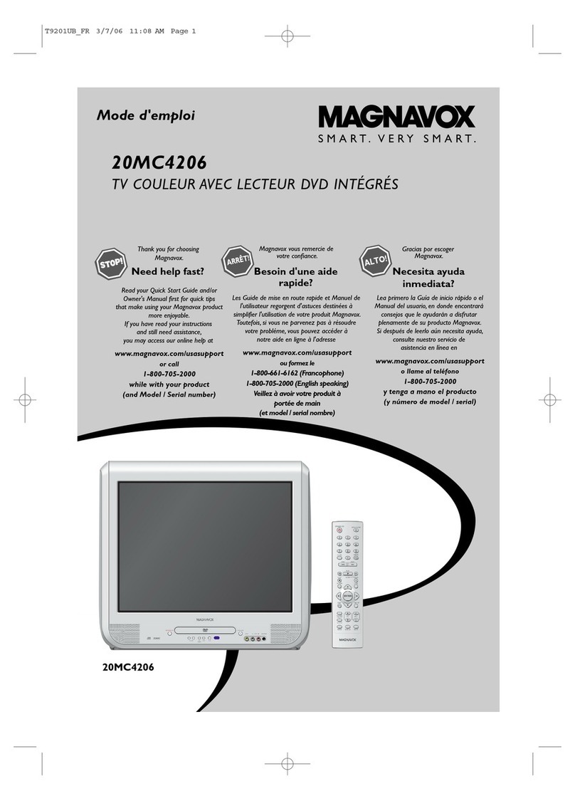 Magnavox 20MC4206 - Tv/dvd Combination Assembly instructions