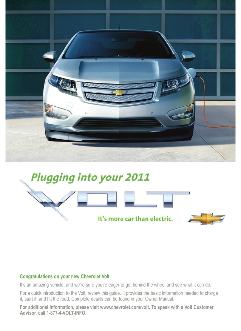 Chevrolet 2011 Volt Quick reference guide