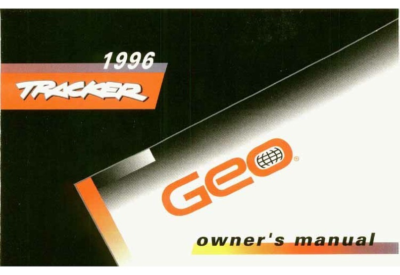 Geo TRACKER 1996 User manual