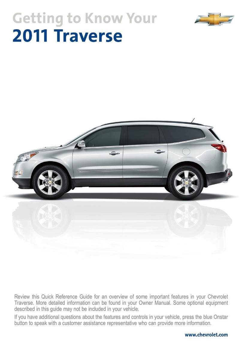 Chevrolet 2011 Traverse Assembly instructions