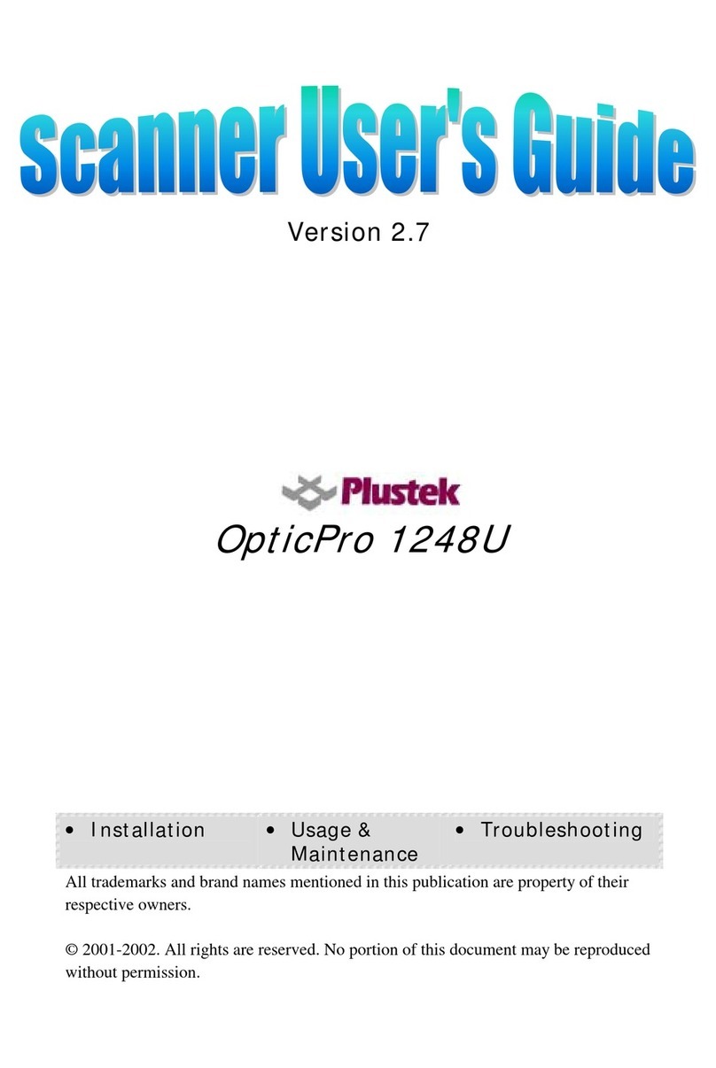 Plustek OPTICPRO 1248U user guide