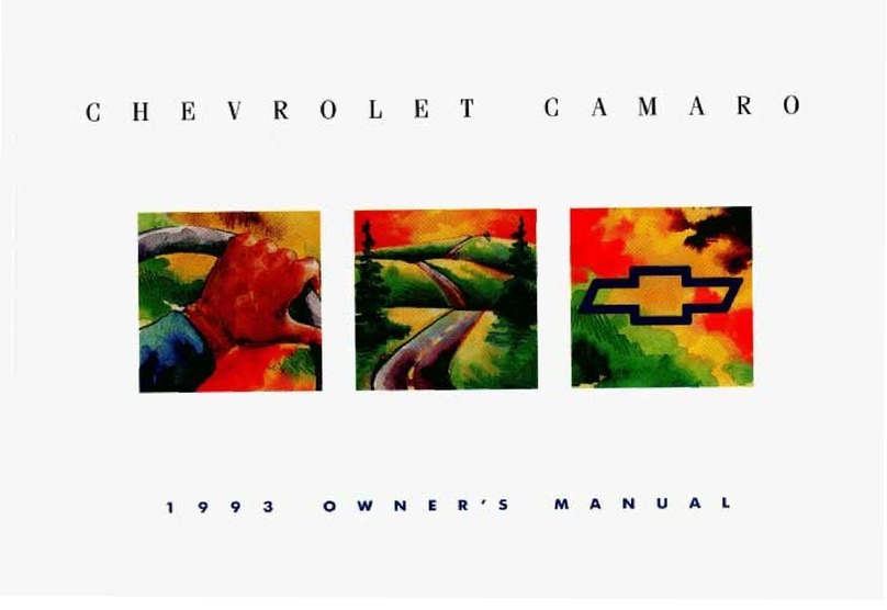 Chevrolet CAMARO 1993 manual