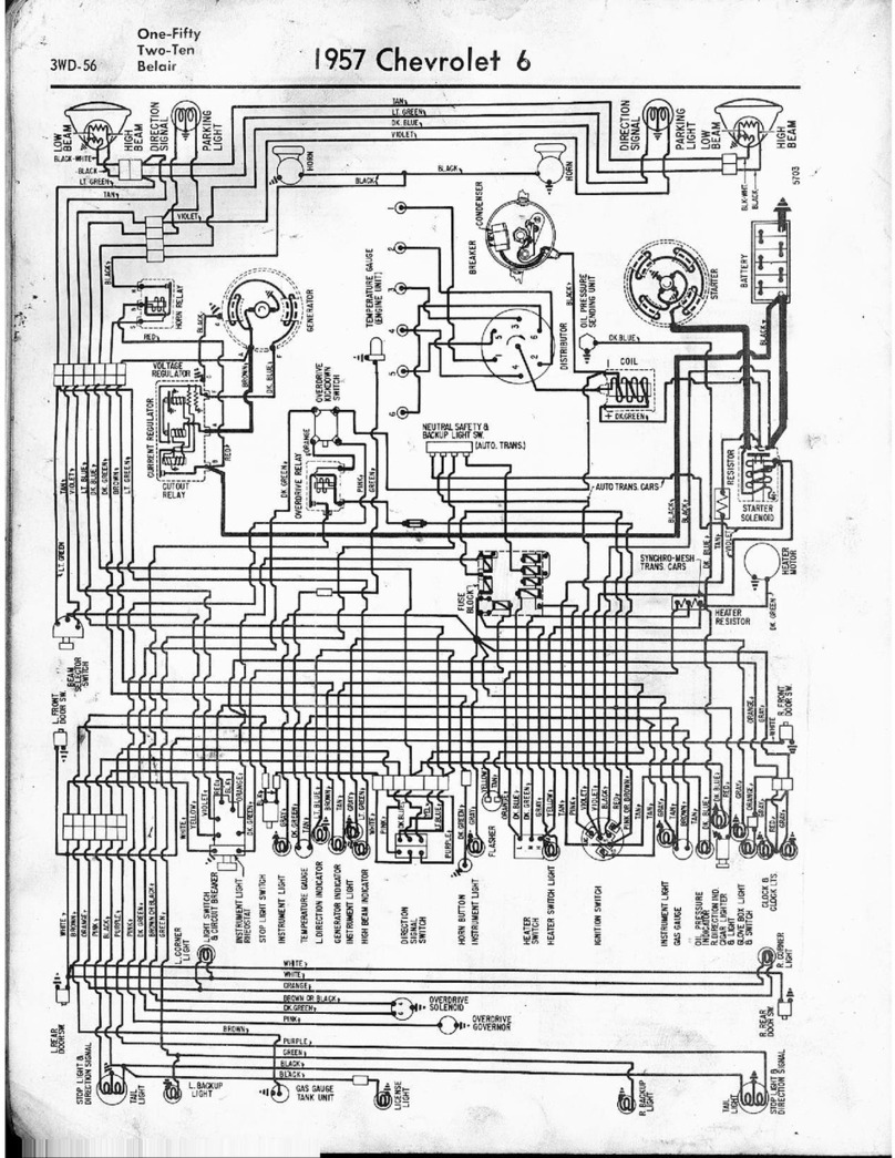 Chevrolet CHEVY-1957-1965-WIRING DIAGRAMS Quick start guide