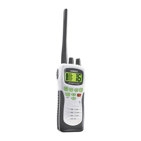 Uniden ATLANTIS250 BK - ATLANTIS 250 VHF Radio User guide
