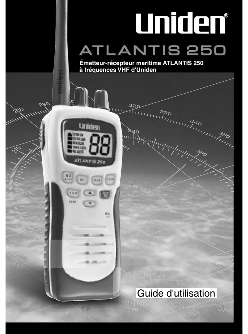 Uniden ATLANTIS250 BK - ATLANTIS 250 VHF Radio Service manual
