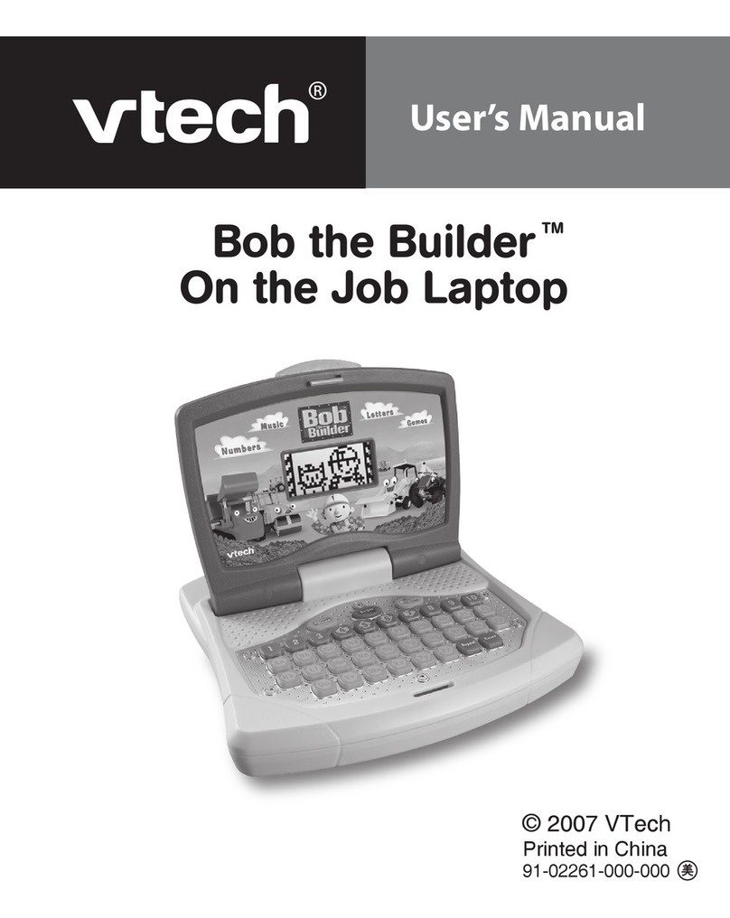 V-tech Bob the Builder Laptop User manual V-tech Bob the Builder Laptop User manual