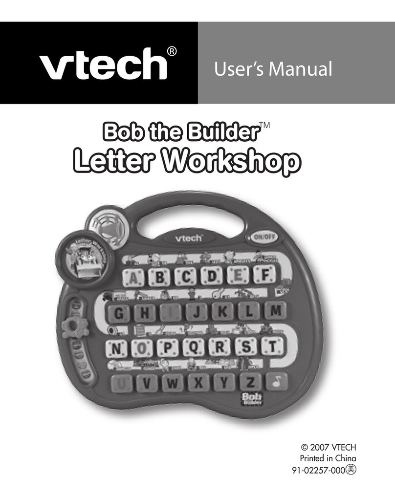 V-tech Bob the Builder Letter Workshop User manual