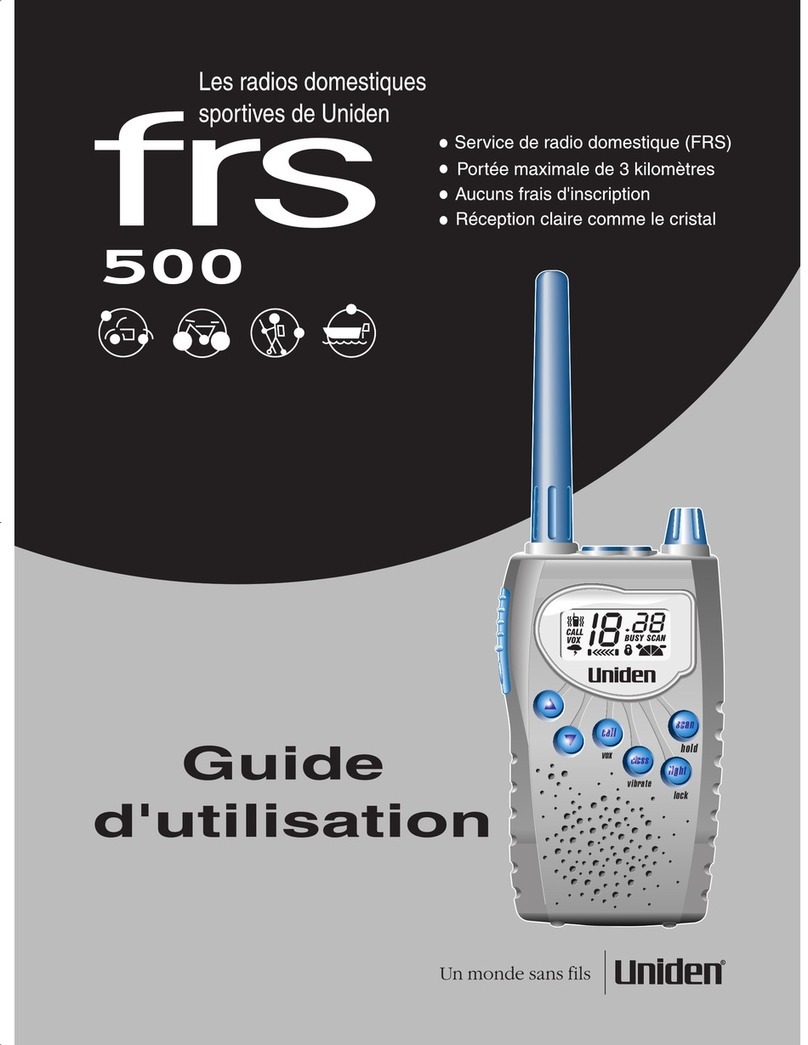 Uniden FRS500 owner's manual