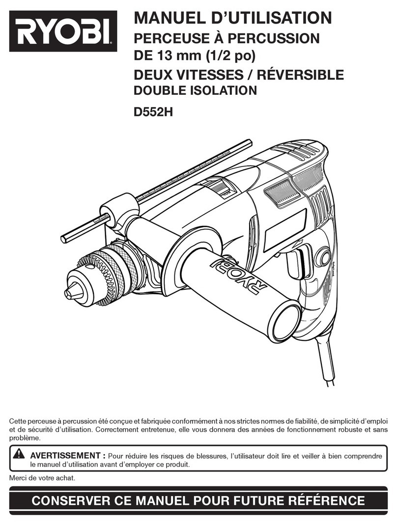 Ryobi D552HK Configuration guide
