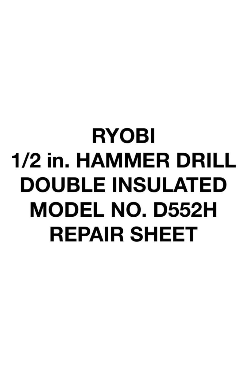 Ryobi D552HK Quick setup guide Ryobi D552HK Quick setup guide