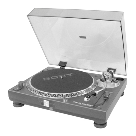 Sony PS-DJ9000 - Stereo Turntable System User manual