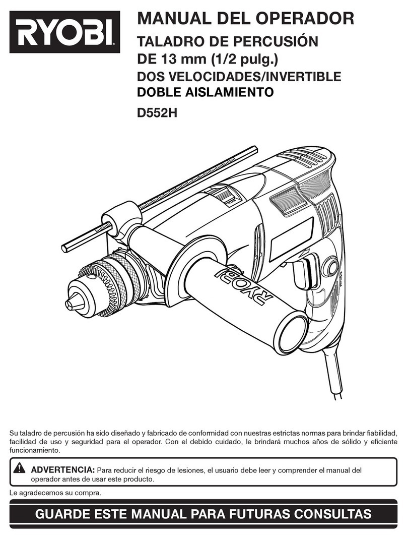 Ryobi D552HK Manual del operador