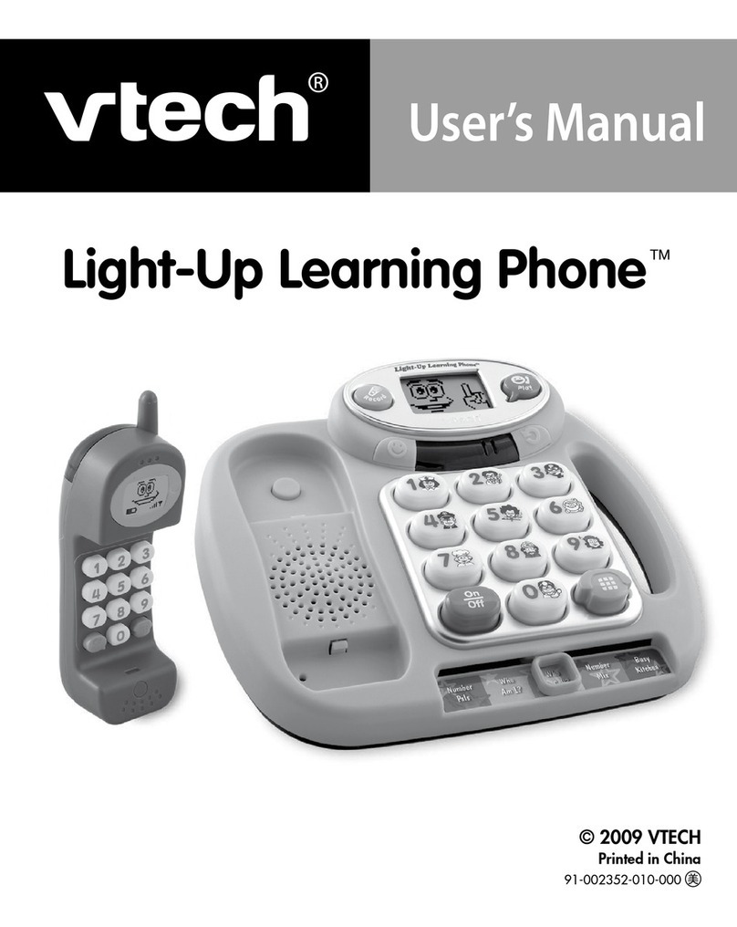 V-tech 80-102100 - Light-Up Learning Phone User manual