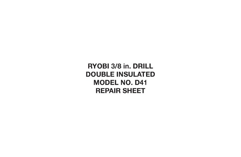 Ryobi D42K Repair sheet