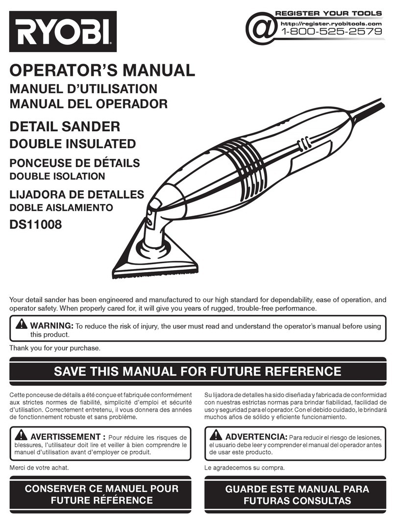 Ryobi DS1108 Operator's manual