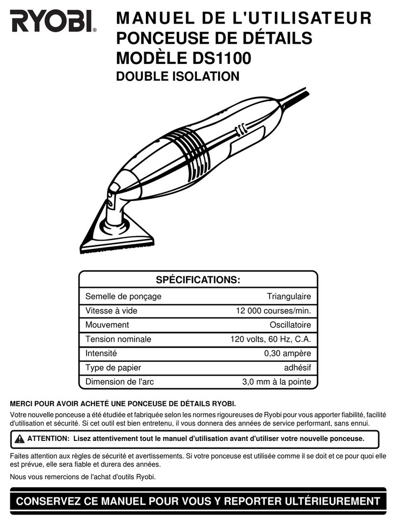 Ryobi DS1100 User manual Ryobi DS1100 User manual