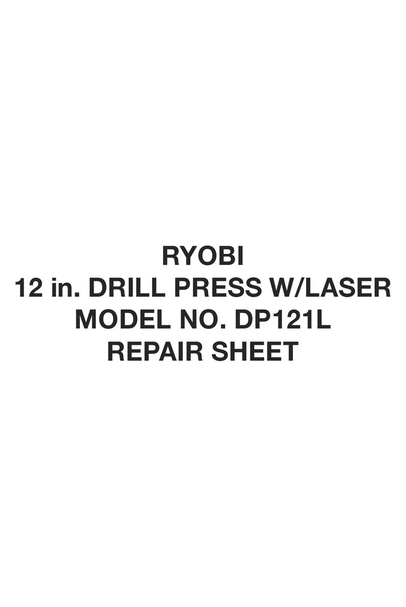 Ryobi DP121L Repair sheet