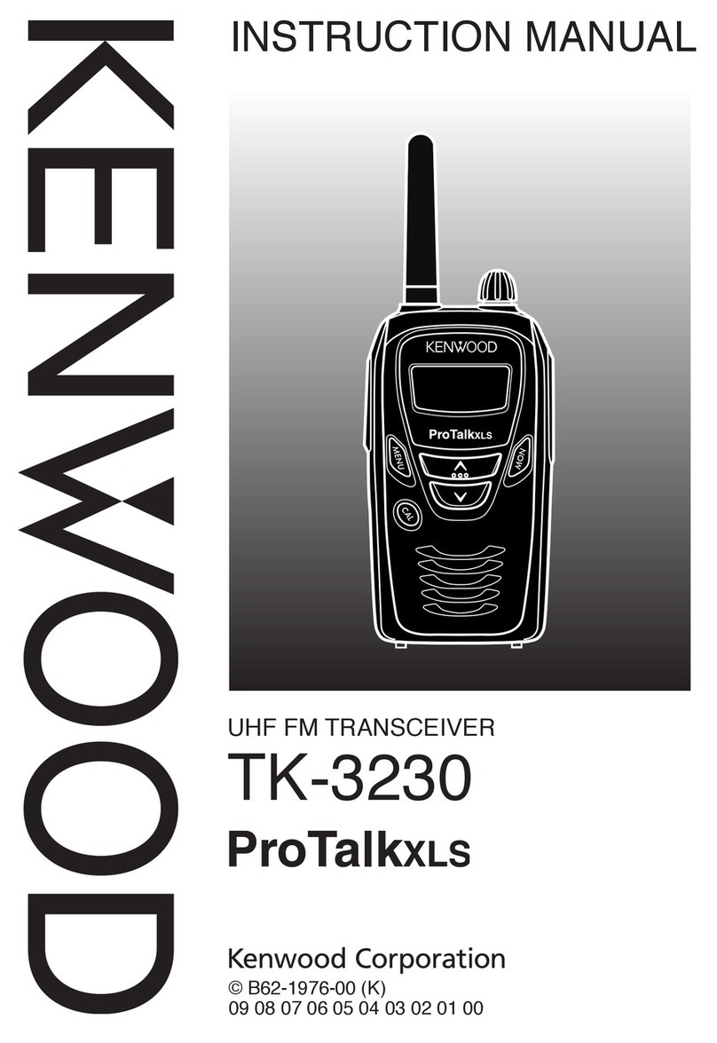 Kenwood TK 3230 - FreeTalk XLS UHF User manual