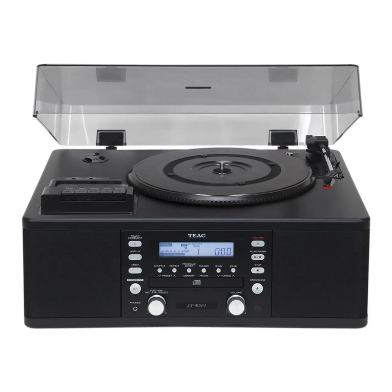 Teac LP-R500 owner's manual