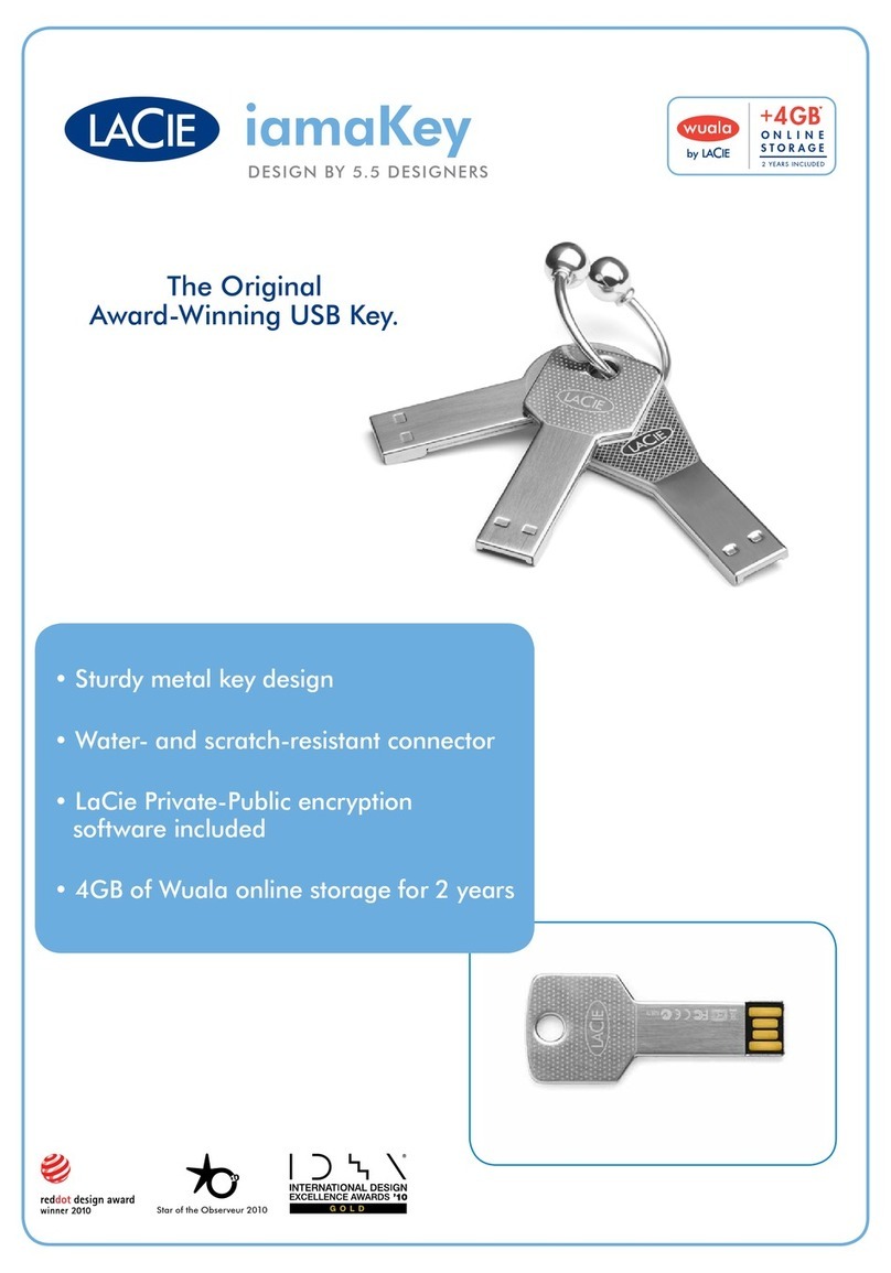 LaCie iamaKey User manual