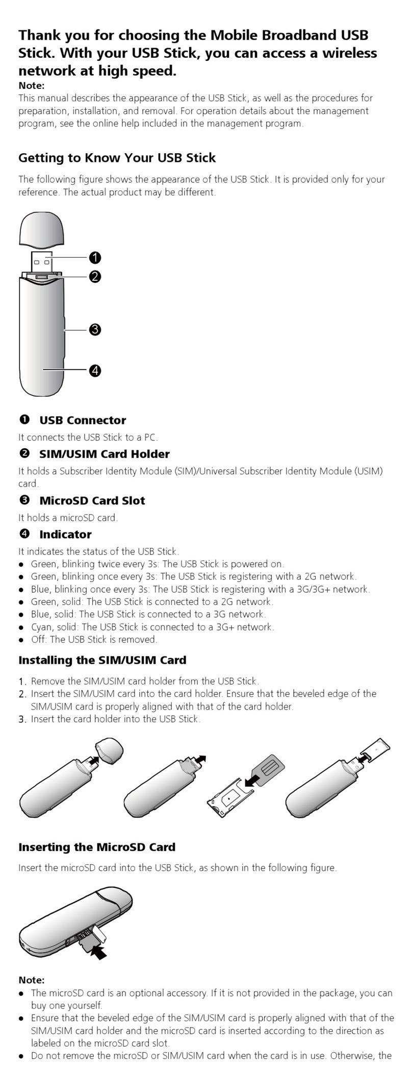 Huawei E176 Assembly instructions