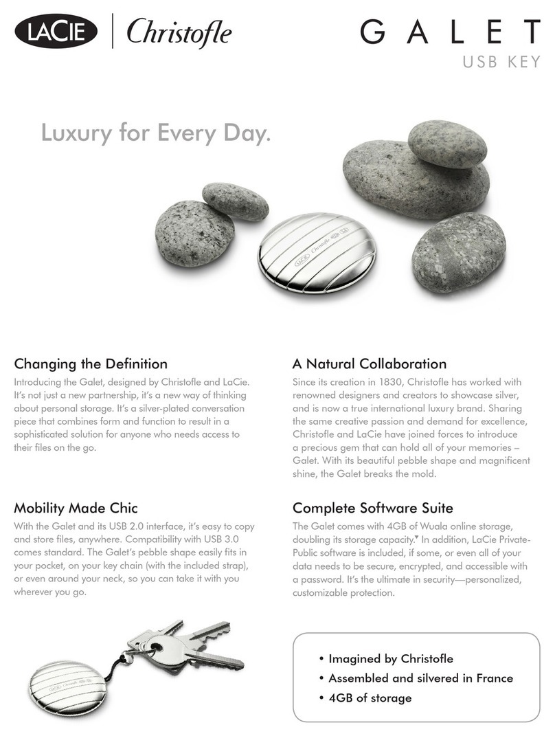 LaCie Christofle Galet User manual