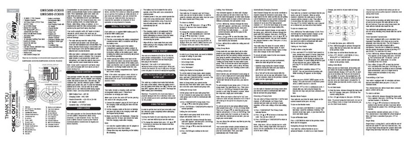 Uniden GMR5089-2CKHS User manual