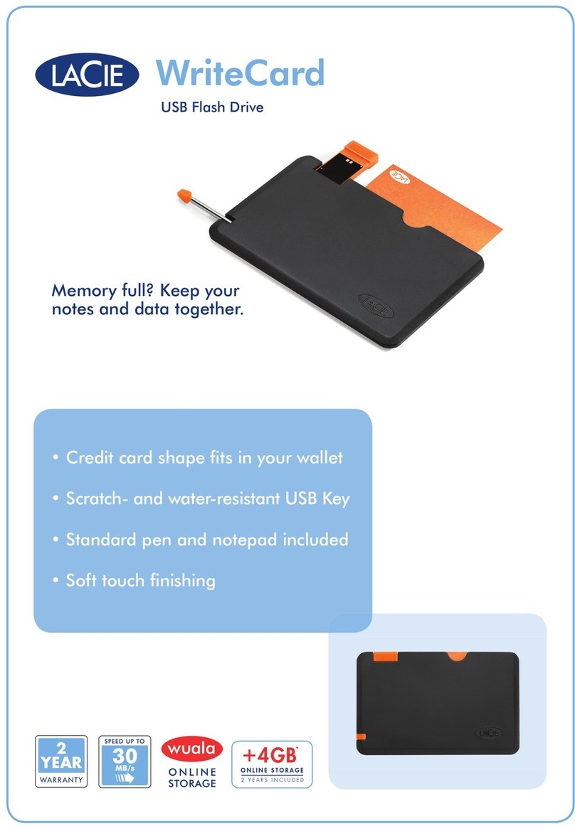 LaCie WriteCard User manual