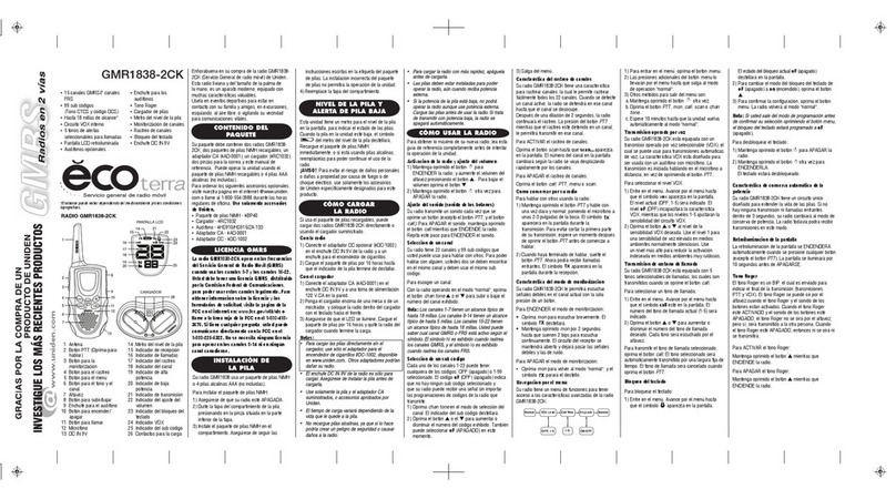 Uniden GMR1838-2CK Instruction Manual