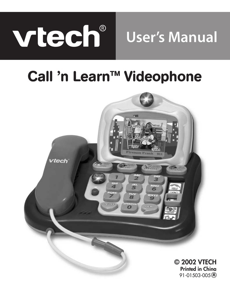V-tech Call 'n Learn Videophone User manual
