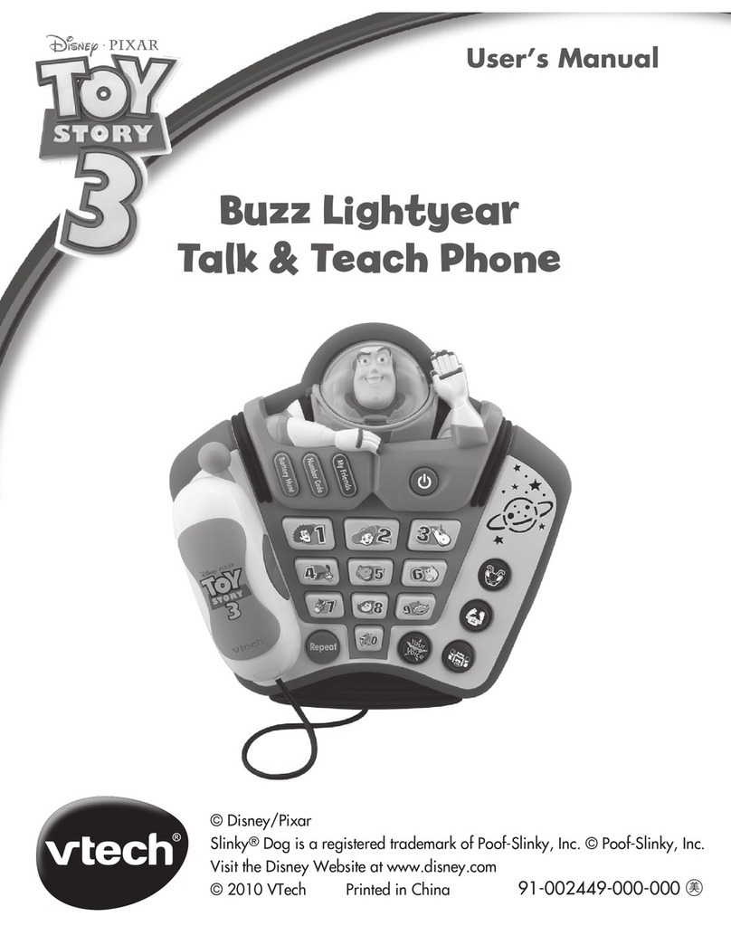 V-tech Buzz Lightyear Talk & Teach Phone User manual