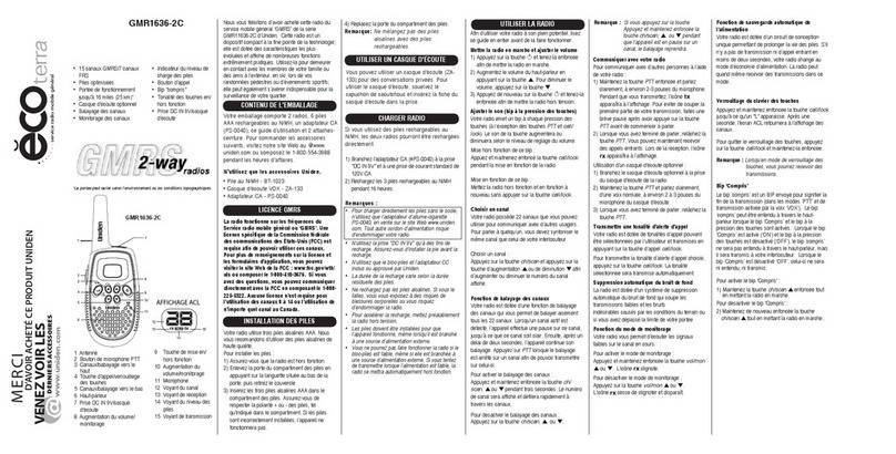 Uniden GMR1636-2C Configuration guide