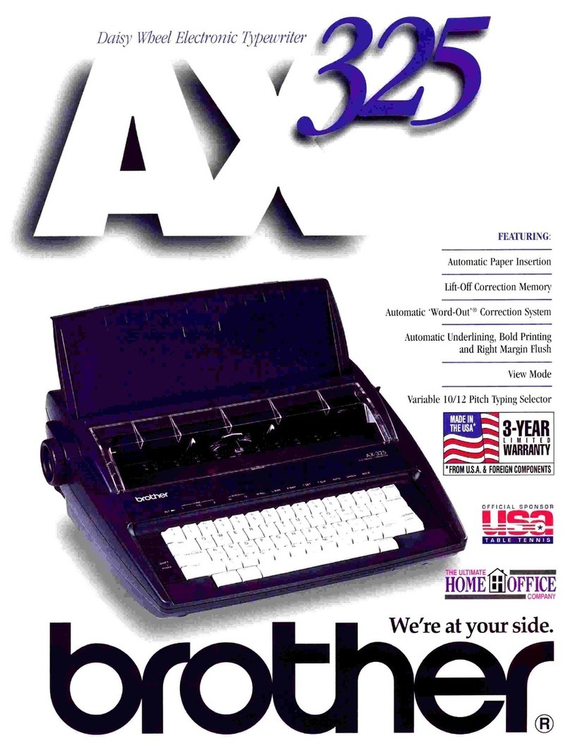 Brother AX-325 User manual