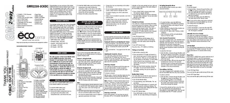 Uniden GMR2238-3CKDC owner's manual