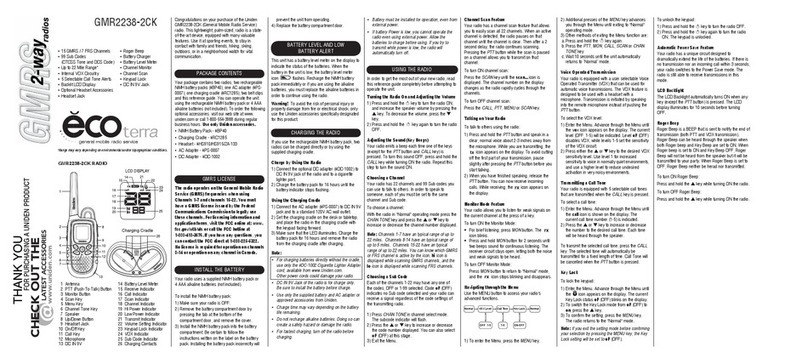 Uniden GMR2238-3CK owner's manual