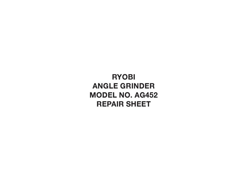 Ryobi AG452K Repair sheet