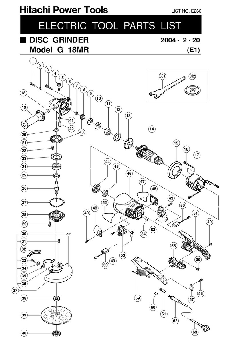 Hitachi 937913Z - Wrench Spanner For G18MR User manual