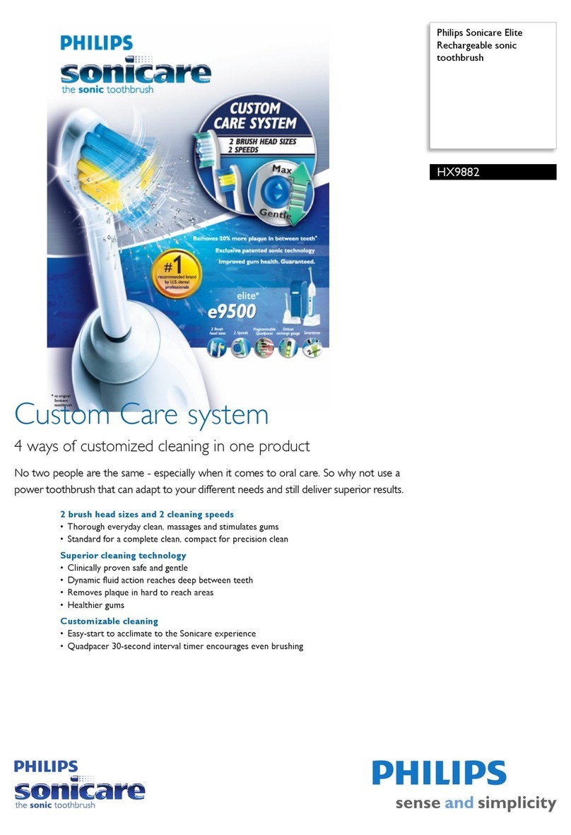 Philips Sonicare Elite HX9882 Specifications